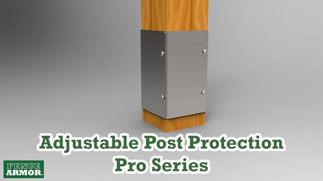 Fence Armor Installation 4 X 4 Adjustable Pro Series Post Protection | Fence Armor