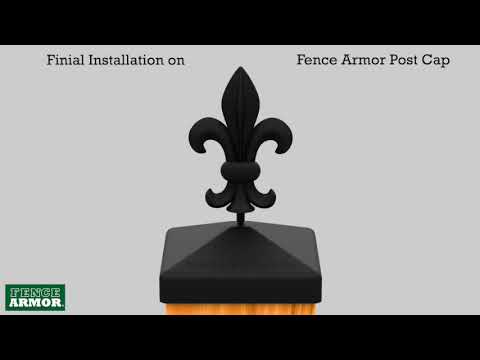 Fence Armor Post Cap & Decorative Finials Installation | Fence Armor