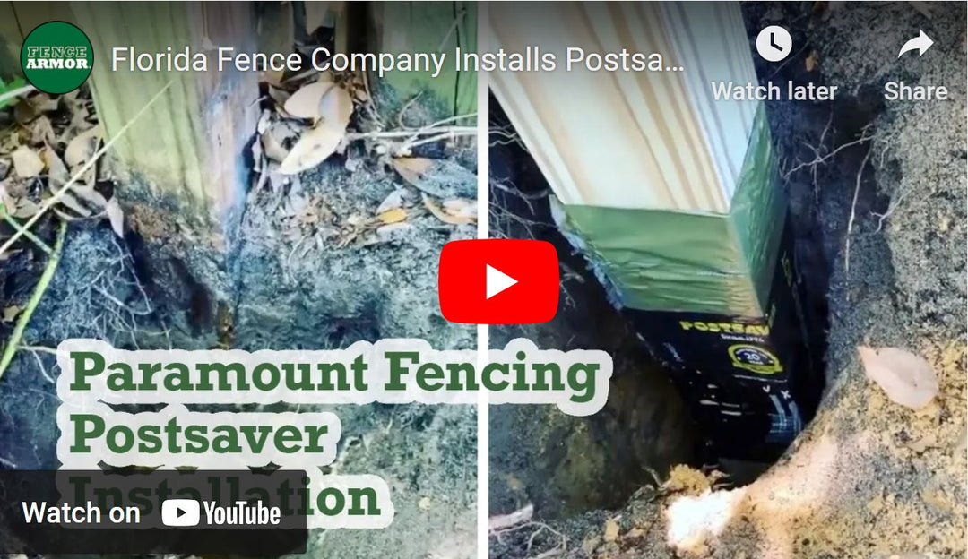Florida Fence Company Installs Postsaver | Fence Armor