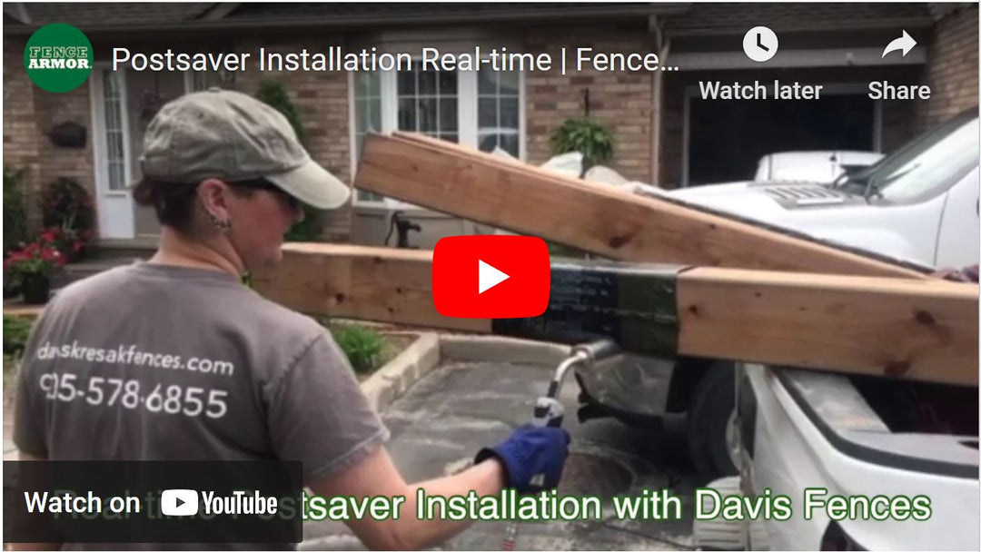 Postsaver Installation Real-time | Fence Armor