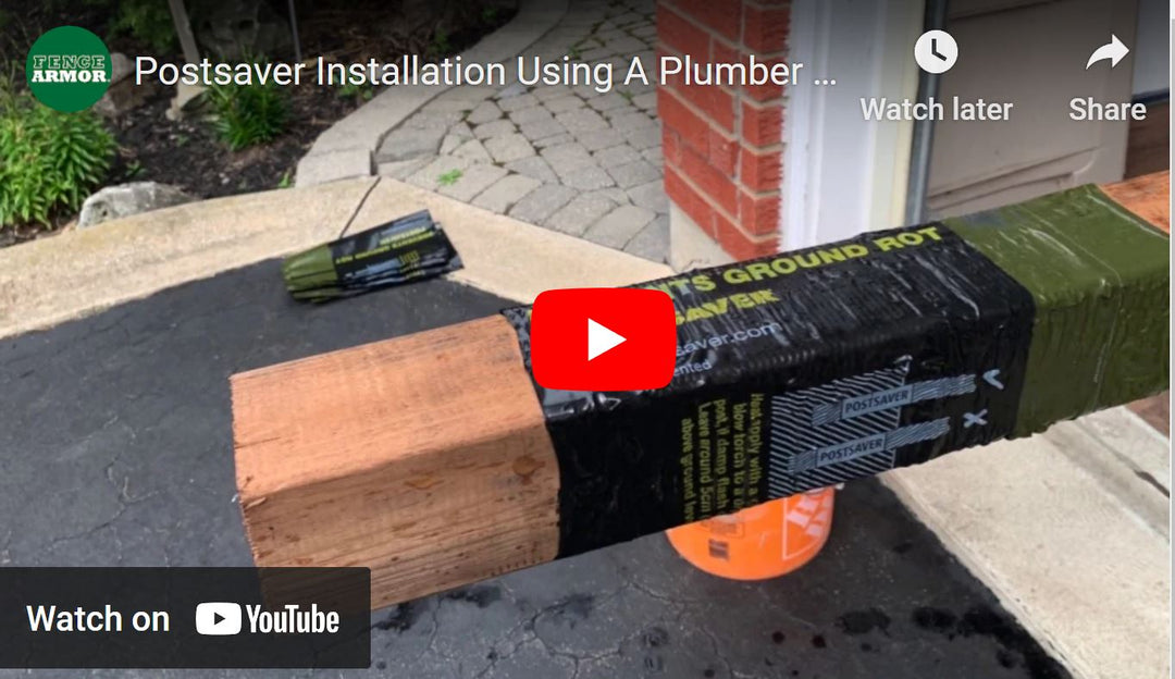 Postsaver Installation Using A Plumber Torch | Fence Armor