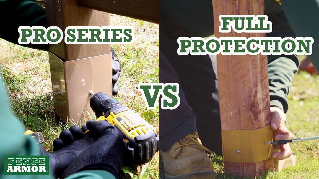Fence Armor Pro Series Post Protection VS Full Post Protection | Fence Armor
