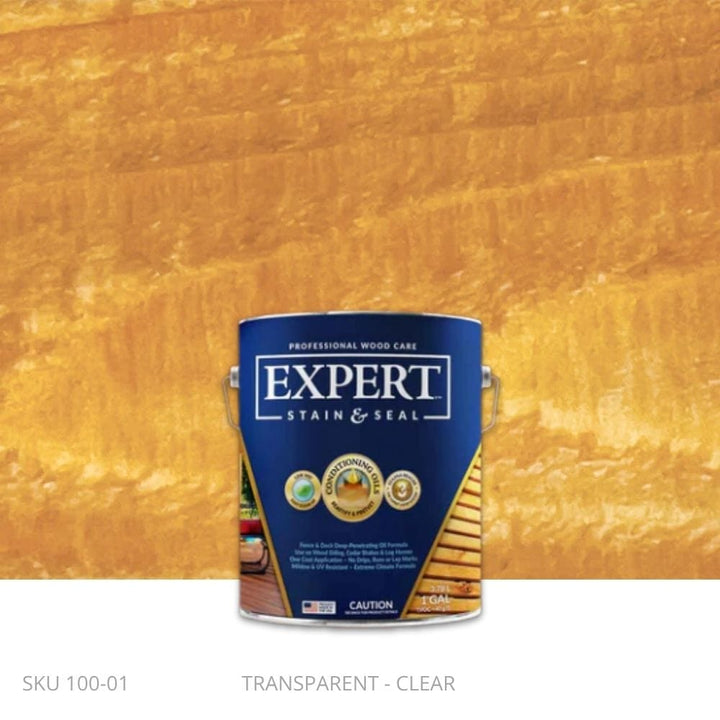 EXPERT Stain & Seal - Transparent EXPERT Stain & Seal - Transparent 1 Gallon Pail / Clear New-Stain & Seal Experts Deck Stain Fence Armor