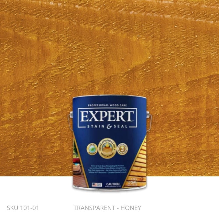 EXPERT Stain & Seal - Transparent EXPERT Stain & Seal - Transparent 1 Gallon Pail / Honey New-Stain & Seal Experts Deck Stain Fence Armor