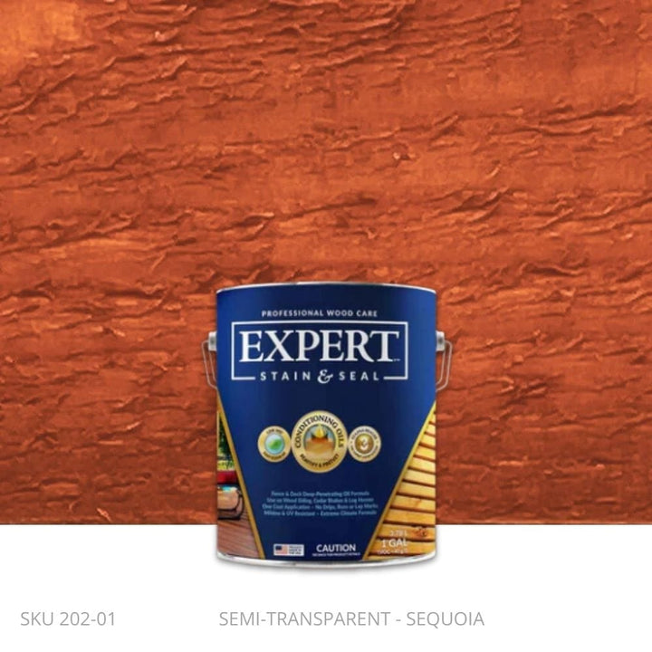 EXPERT Stain & Seal – Semi-Transparent Fence and Deck Stain EXPERT Stain & Seal – Semi-Transparent Fence and Deck Stain 1 Gallon Pail / Sequoia Fence Armor