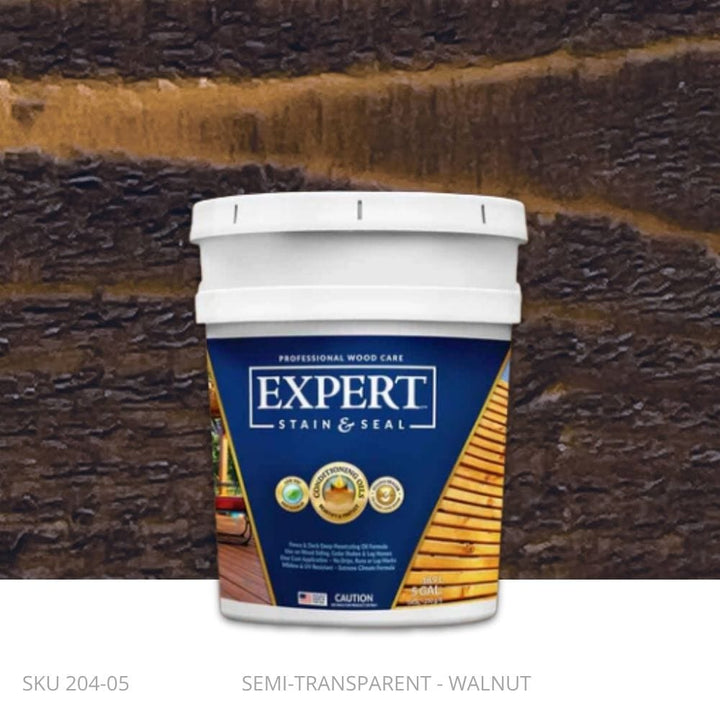 EXPERT Stain & Seal – Semi-Transparent Fence and Deck Stain EXPERT Stain & Seal – Semi-Transparent Fence and Deck Stain 5 Gallon Pail / Walnut Fence Armor