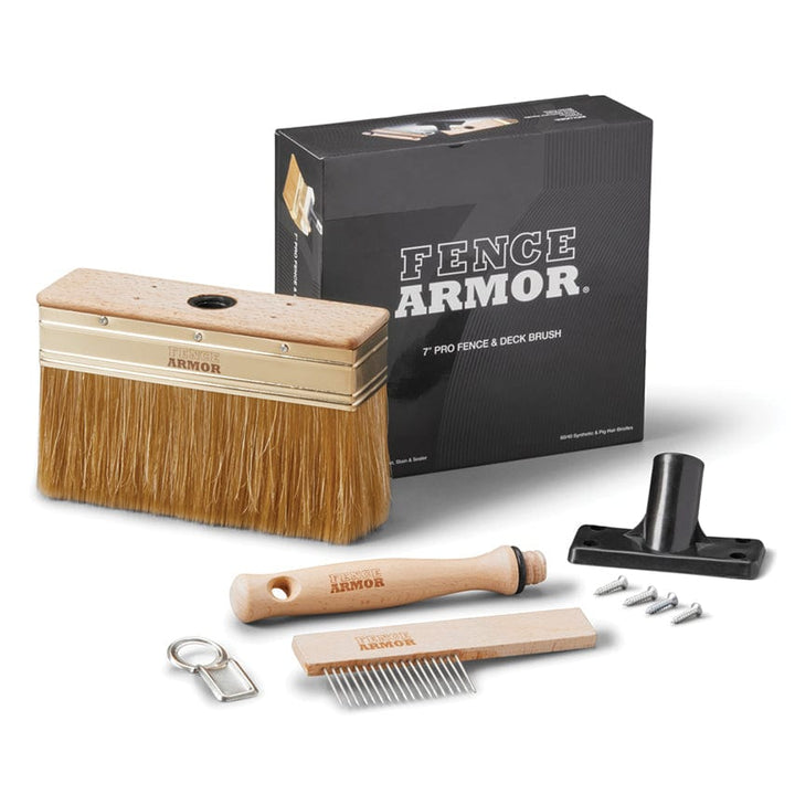 Fence Stain Brush - 7” Pro Deck & Fence Stain Brush Fence Stain Brush - 7” Pro Deck & Fence Stain Brush Fence Armor