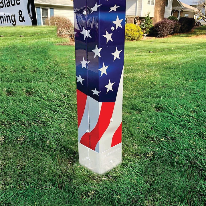 Limited Edition - USA Patriotic PATRIOTIC EDITION, USA Flag, Custom number mailbox post, Protection Fence Armor