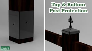 Pro-Series Post Protection & Mailbox Post Protectors - 6” Tall