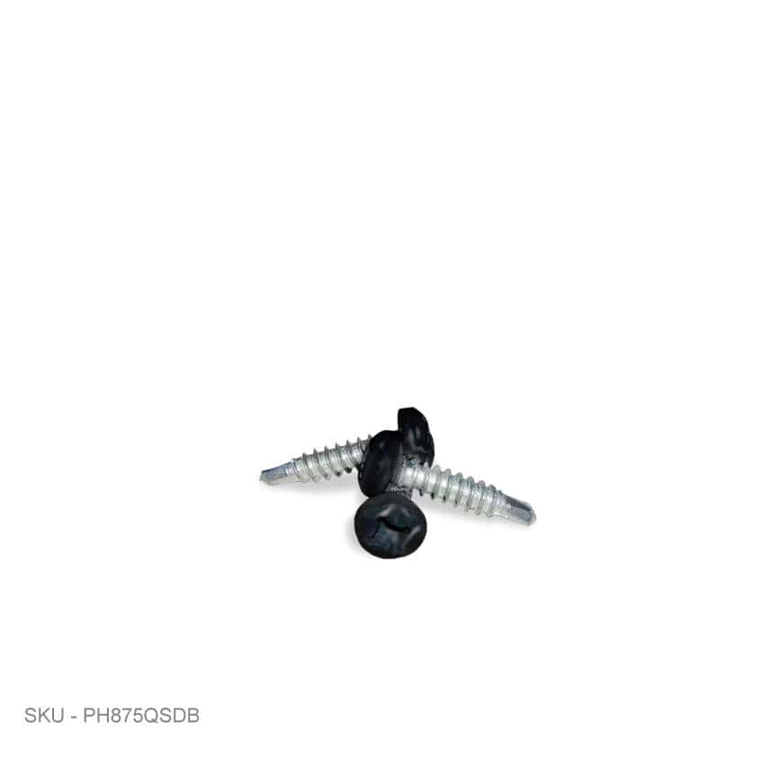 25 Piece Screw Packs 25 Piece Screw Packs 3/4˝ / Black New-PAN HEAD QUADREX JS1000 # 8-3/4˝ Fence Armor