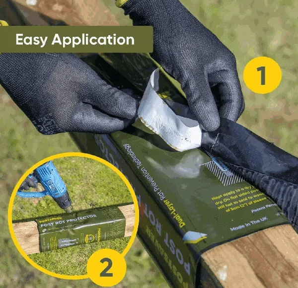 Post Saver Sleeve: Pro-Wrap & Pro-Sleeve Post Saver Sleeve: Pro-Wrap & Pro-Sleeve New-Postsaver - Rot Barrier Fence Armor