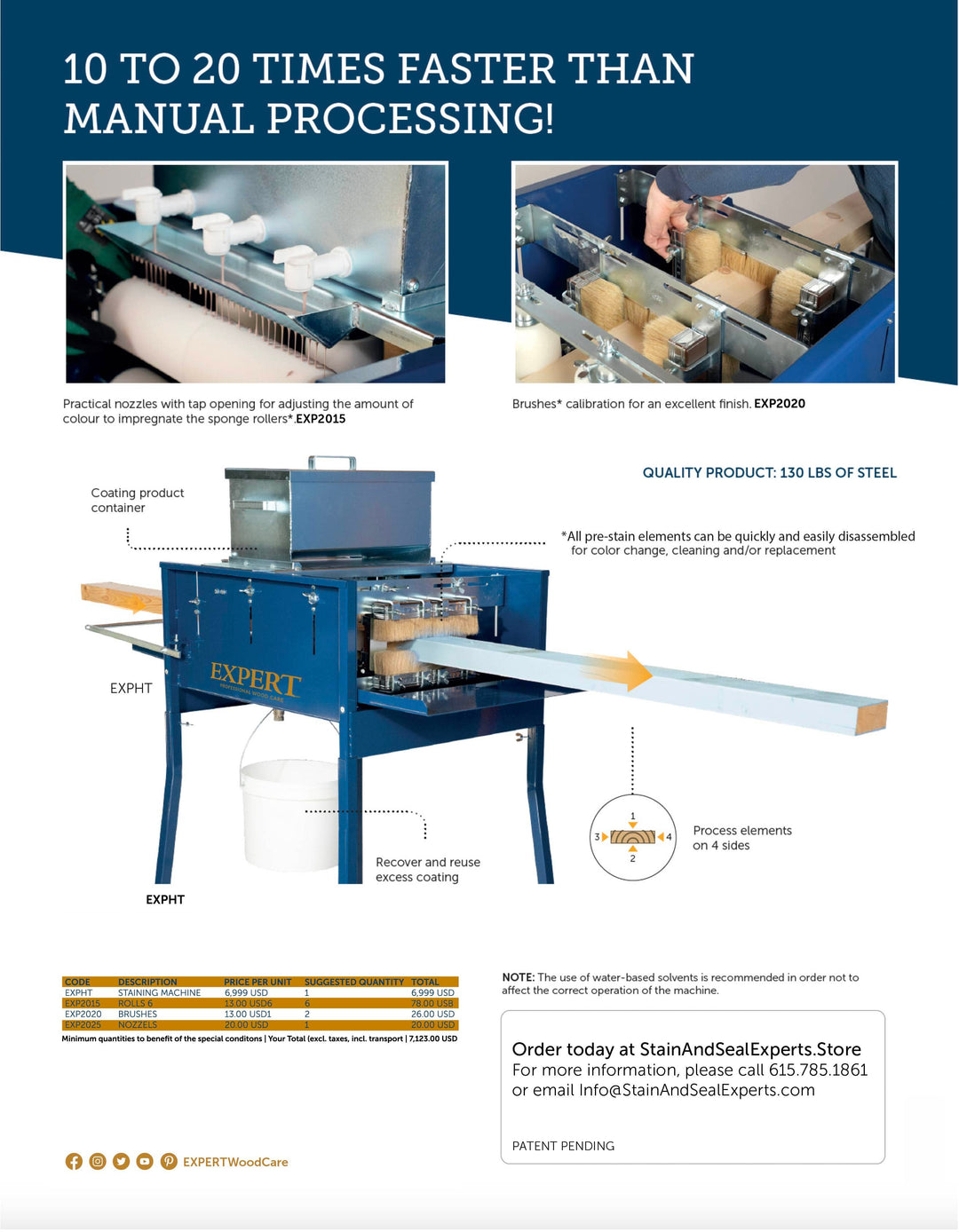 Stain Machine - EXPERT Stain & Paint Machine for Lumber Stain Machine - EXPERT Stain & Paint Machine for Lumber Stain & Seal Experts Store