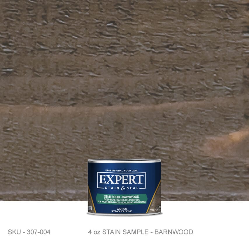 EXPERT Stain & Seal - Sample Cans EXPERT Stain & Seal - Sample Cans Semi Solid Barnwood Fence Armor