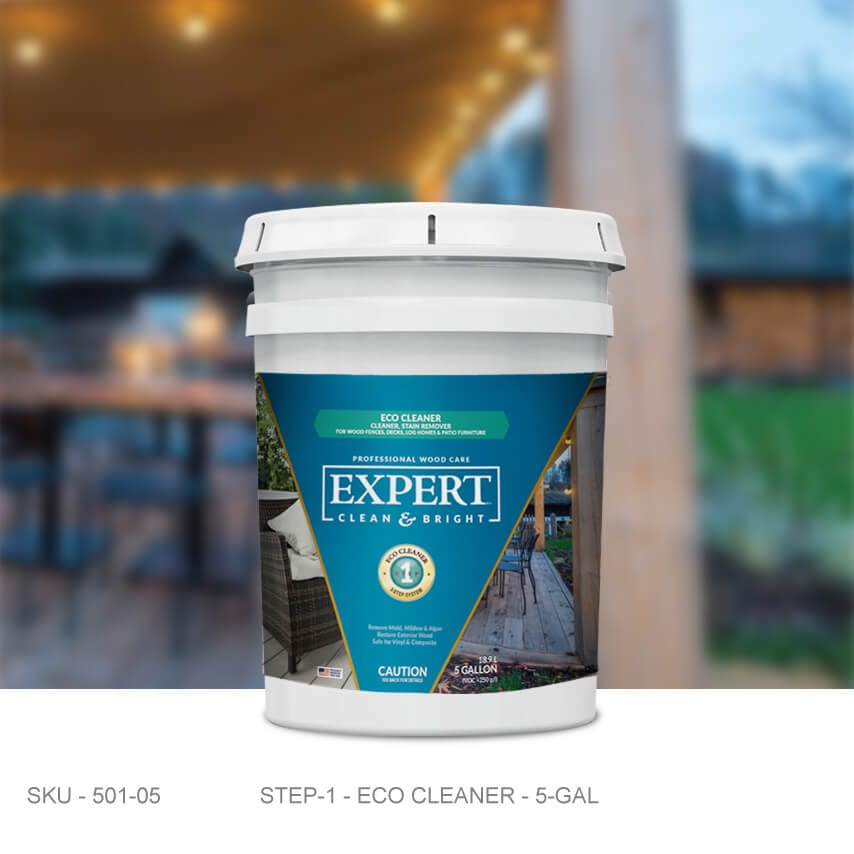 EXPERT Wood Care - Eco Cleaner EXPERT Wood Care - Eco Cleaner 5 Gallons Wood Restoration Products Stain & Seal Experts Store