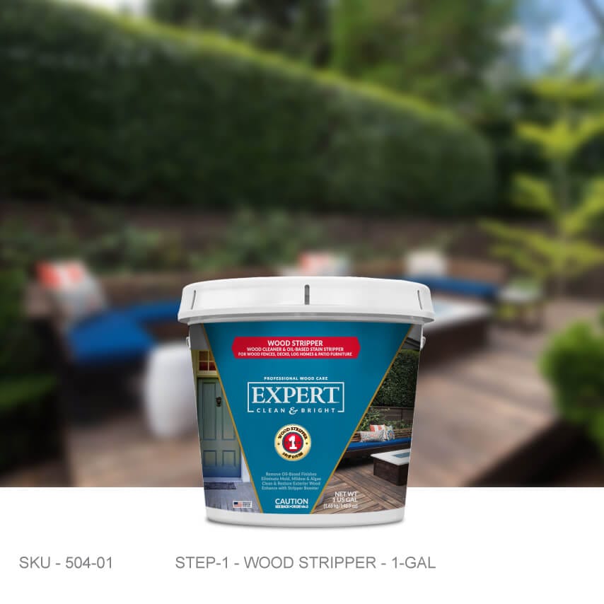 EXPERT Wood Care - Wood Stripper EXPERT Wood Care - Wood Stripper 1 Gallon Wood Restoration Products Stain & Seal Experts Store