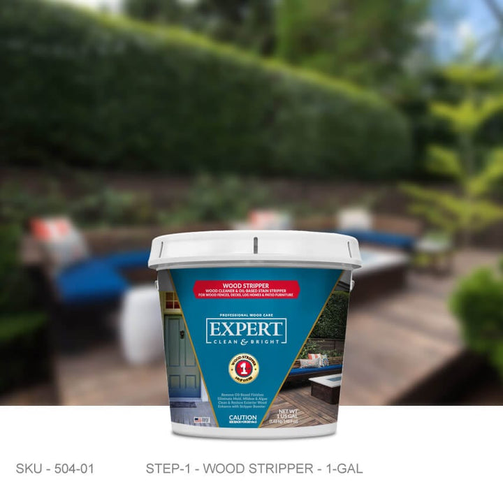 EXPERT Wood Care - Wood Stripper EXPERT Wood Care - Wood Stripper 1 Gallon Wood Restoration Products Stain & Seal Experts Store