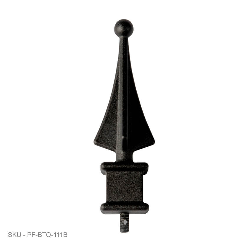 Post Caps Accent Finials - Ball Top Quad Post Caps Accent Finials - Ball Top Quad 1.25˝ x 1.25˝ / 4.125˝ / Textured Black New-Ball-Top Quad Fence Armor