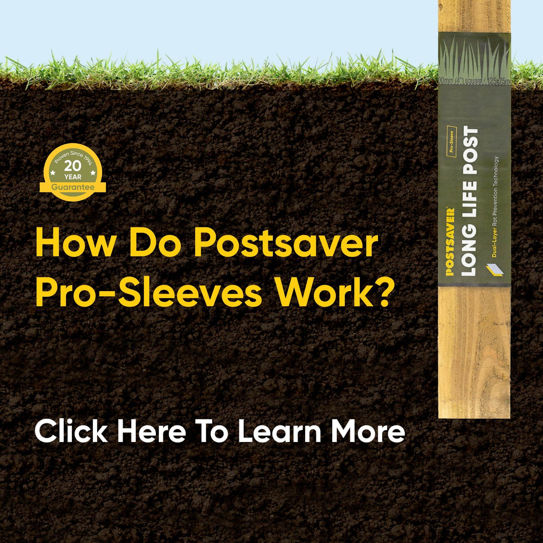 Post Saver Sleeve: Pro-Wrap & Pro-Sleeve Post Saver Sleeve: Pro-Wrap & Pro-Sleeve New-Postsaver - Rot Barrier Fence Armor