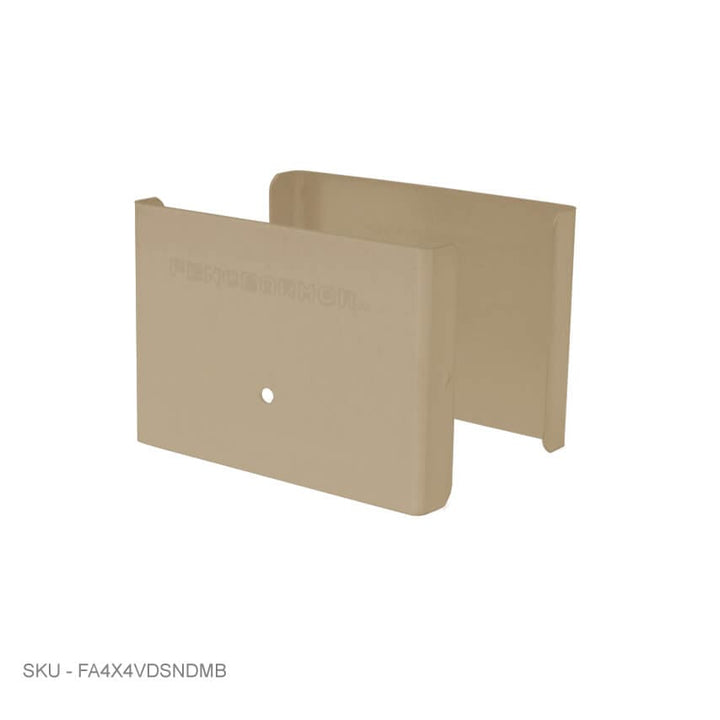 Privacy Fence Post Protection – 3˝ Tall Demi Post Protection – 3˝ Tall & Fence Armor 4.00˝ x 0.50˝ / Clay Demi Full Post Protection - Pairs Fence Armor
