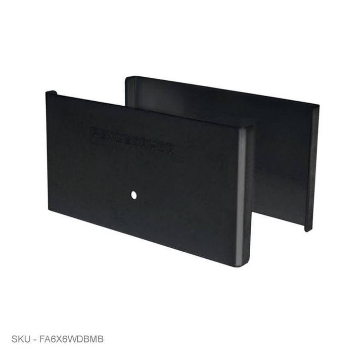 Privacy Fence Post Protection – 3˝ Tall Demi Post Protection – 3˝ Tall & Fence Armor 5.50˝ x 0.50˝ / Black Demi Full Post Protection - Pairs Fence Armor