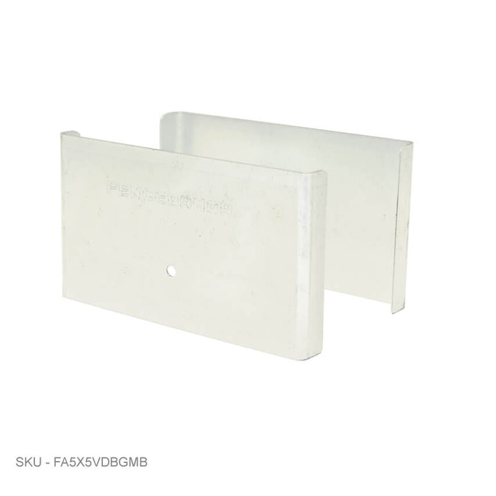 Privacy Fence Post Protection – 3˝ Tall Demi Post Protection – 3˝ Tall & Fence Armor 5.00˝  x 0.50˝ / Almond Demi Full Post Protection - Pairs Fence Armor