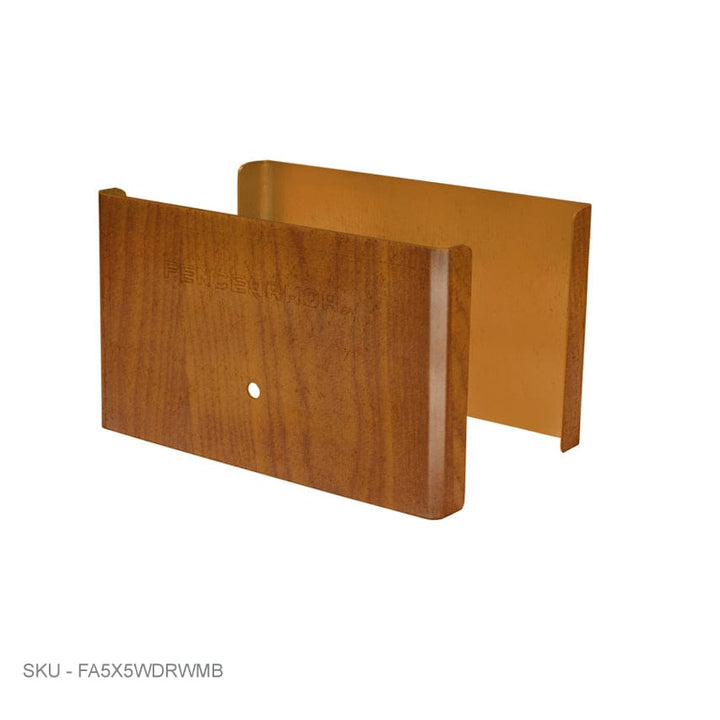 Privacy Fence Post Protection – 3˝ Tall Demi Post Protection – 3˝ Tall & Fence Armor 4.50˝ x 0.50˝ / Redwood Demi Full Post Protection - Pairs Fence Armor
