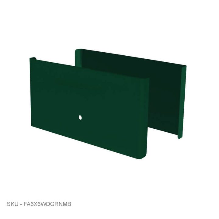Privacy Fence Post Protection – 3˝ Tall Demi Post Protection – 3˝ Tall & Fence Armor 5.50˝ x 0.50˝ / Green Demi Full Post Protection - Pairs Fence Armor