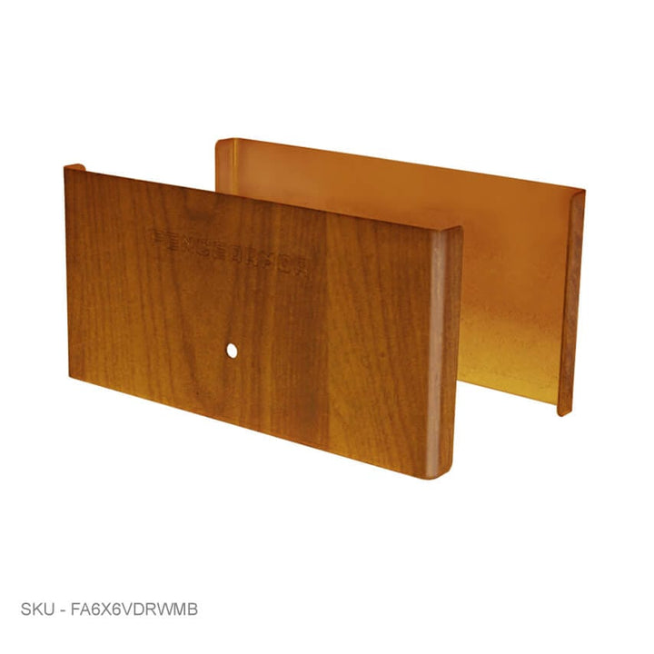 Privacy Fence Post Protection – 3˝ Tall Demi Post Protection – 3˝ Tall & Fence Armor 6.00˝ x 0.50˝ / Redwood Demi Full Post Protection - Pairs Fence Armor