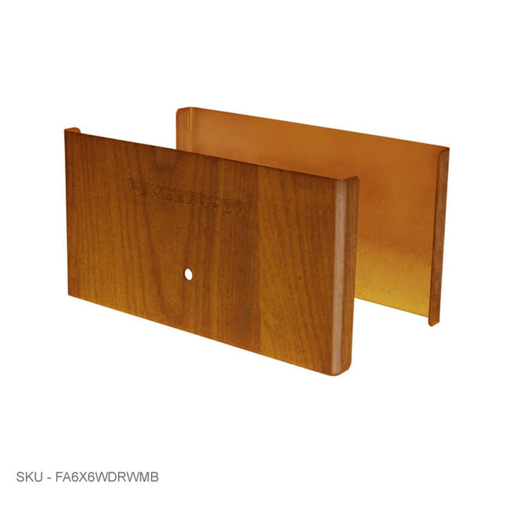 Privacy Fence Post Protection – 3˝ Tall Demi Post Protection – 3˝ Tall & Fence Armor 5.50˝ x 0.50˝ / Redwood Demi Full Post Protection - Pairs Fence Armor