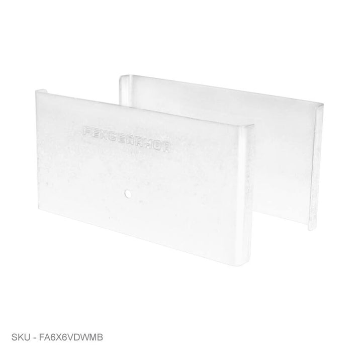 Privacy Fence Post Protection – 3˝ Tall Demi Post Protection – 3˝ Tall & Fence Armor 6.00˝ x 0.50˝ / White Demi Full Post Protection - Pairs Fence Armor
