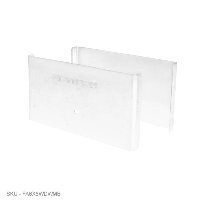 Privacy Fence Post Protection – 3˝ Tall Demi Post Protection – 3˝ Tall & Fence Armor 5.50˝ x 0.50˝ / White Demi Full Post Protection - Pairs Fence Armor