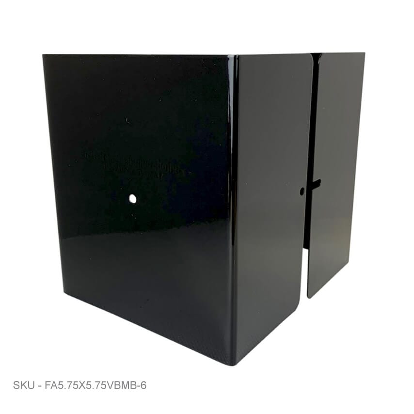 Metal Post Protectors 6" Tall Pro-Series Post Guard Metal Post Protectors 6" Tall Pro-Series Post Guard 5.625˝ x 5.625˝ / Black Pro Series - Pairs Fence Armor