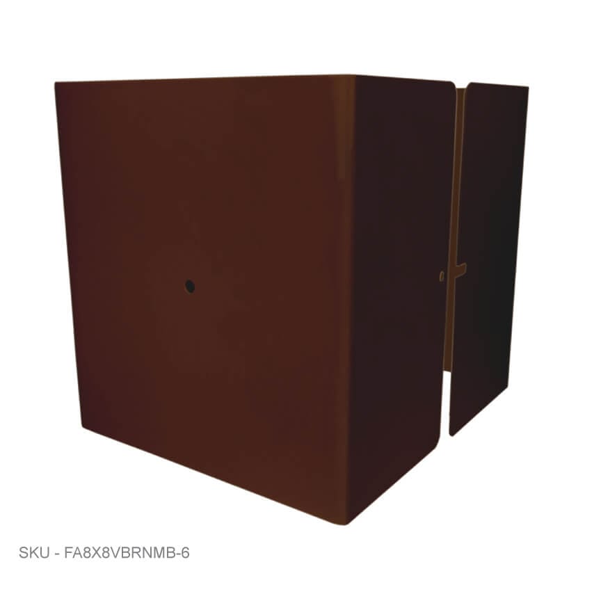 Metal Post Protectors 6" Tall Pro-Series Post Guard Metal Post Protectors 6" Tall Pro-Series Post Guard 8.00˝ x 8.00˝ / Brown Pro Series - Pairs Fence Armor