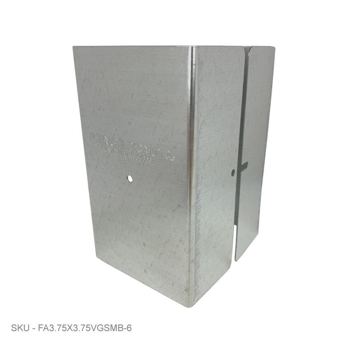 Metal Post Protectors 6" Tall Pro-Series Post Guard Metal Post Protectors 6" Tall Pro-Series Post Guard 3.75" x 3.75" / Galv. Steel Pro Series - Pairs Fence Armor