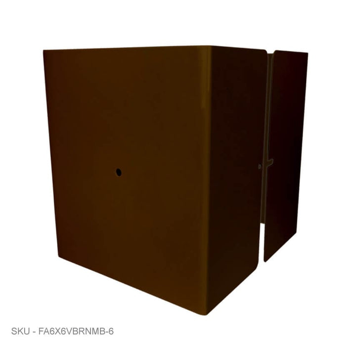 Metal Post Protectors 6" Tall Pro-Series Post Guard Metal Post Protectors 6" Tall Pro-Series Post Guard 5.75˝ x 5.75˝ / Brown Pro Series - Pairs Fence Armor