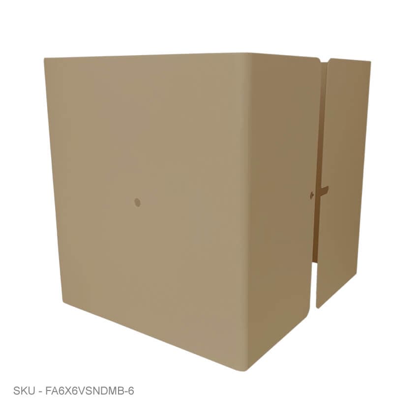 Metal Post Protectors 6" Tall Pro-Series Post Guard Metal Post Protectors 6" Tall Pro-Series Post Guard 5.00˝ x 5.00˝ / Clay Pro Series - Pairs Fence Armor