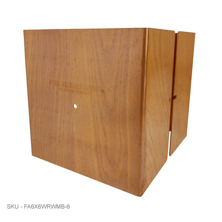 Metal Post Protectors 6" Tall Pro-Series Post Guard Metal Post Protectors 6" Tall Pro-Series Post Guard 5.50˝ x 5.50˝and fits (5.5" x 3.5") / Redwood Pro Series - Pairs Fence Armor