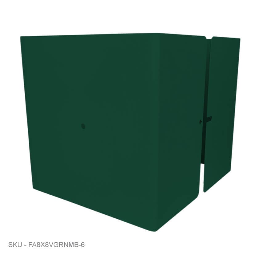 Metal Post Protectors 6" Tall Pro-Series Post Guard Metal Post Protectors 6" Tall Pro-Series Post Guard 8.00˝ x 8.00˝ / Green Pro Series - Pairs Fence Armor