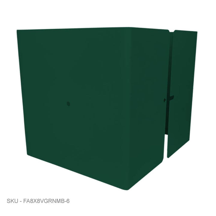Metal Post Protectors 6" Tall Pro-Series Post Guard Metal Post Protectors 6" Tall Pro-Series Post Guard 8.00˝ x 8.00˝ / Green Pro Series - Pairs Fence Armor