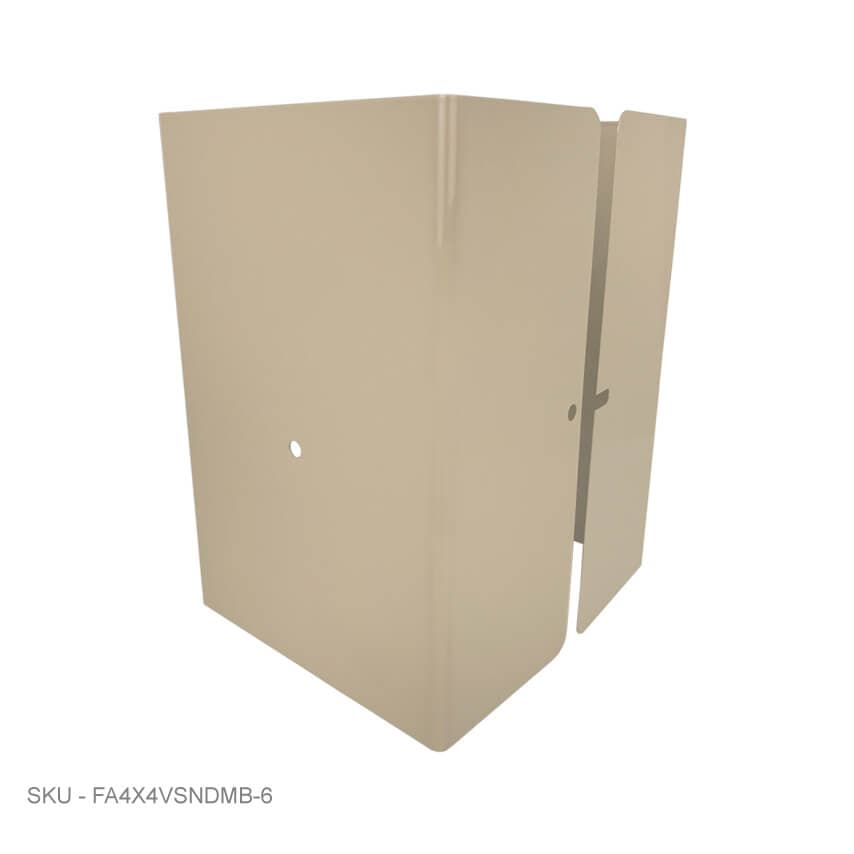 Metal Post Protectors 6" Tall Pro-Series Post Guard Metal Post Protectors 6" Tall Pro-Series Post Guard 4.00˝ x 4.00˝ / Clay Pro Series - Pairs Fence Armor