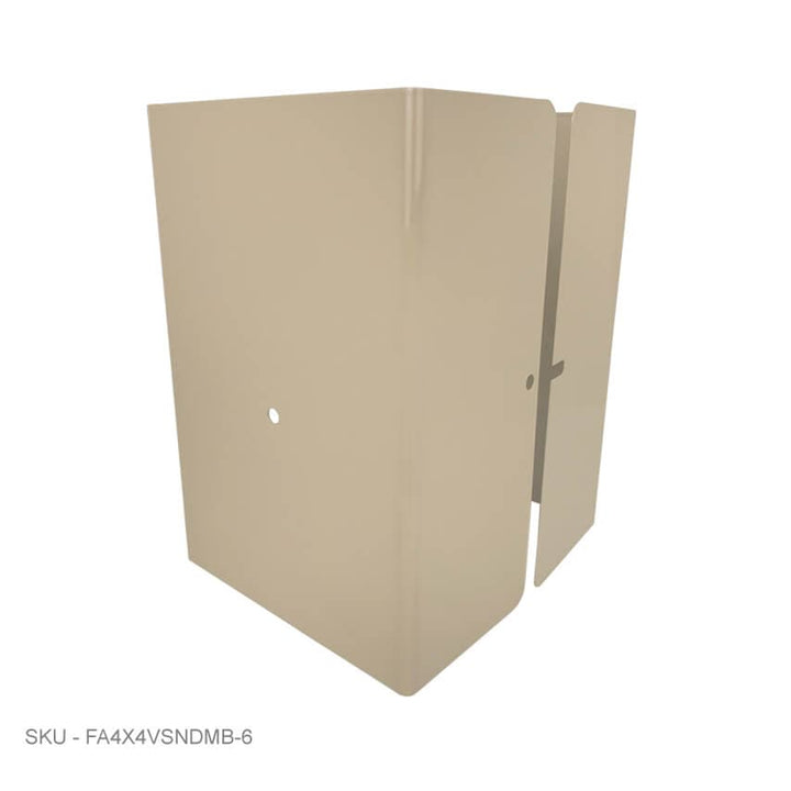 Metal Post Protectors 6" Tall Pro-Series Post Guard Metal Post Protectors 6" Tall Pro-Series Post Guard 4.00˝ x 4.00˝ / Clay Pro Series - Pairs Fence Armor