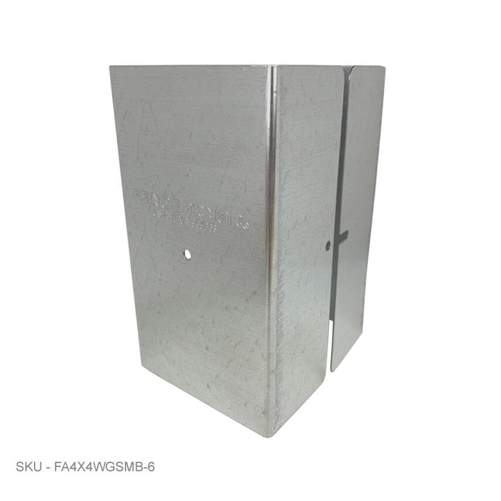 Metal Post Protectors 6" Tall Pro-Series Post Guard Metal Post Protectors 6" Tall Pro-Series Post Guard 3.50˝ x 3.50˝ / Galv. Steel Pro Series - Pairs Fence Armor