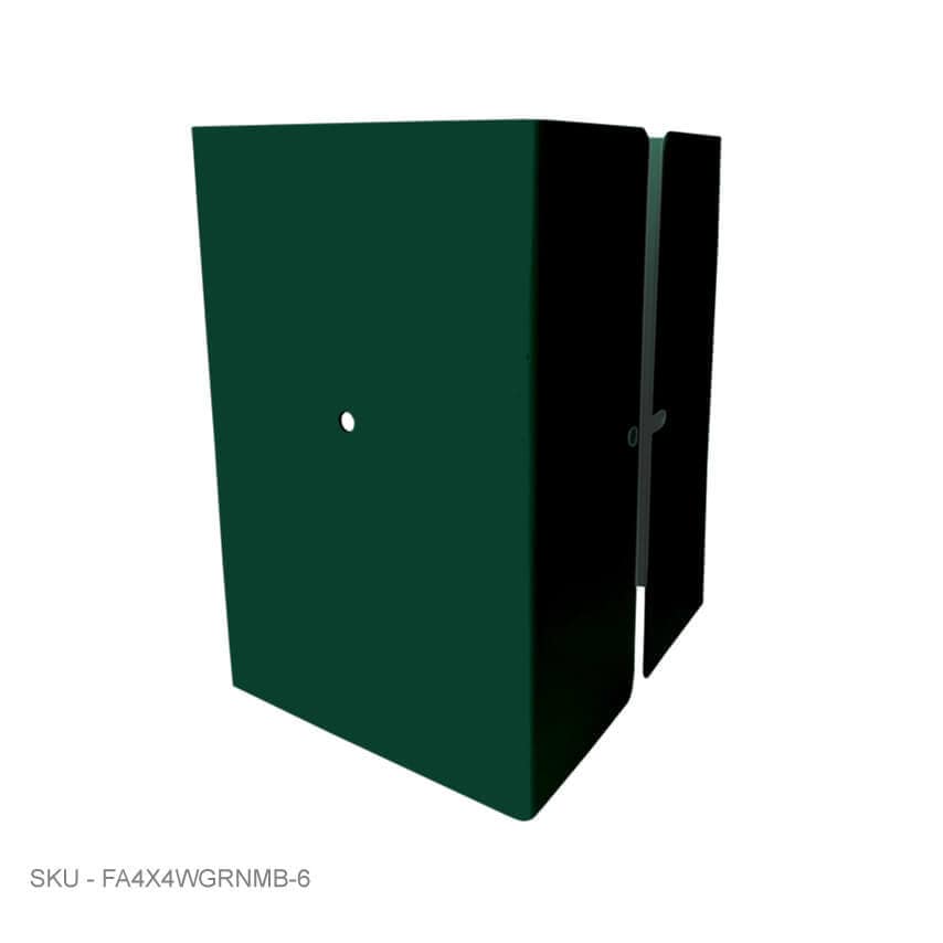 Metal Post Protectors 6" Tall Pro-Series Post Guard Metal Post Protectors 6" Tall Pro-Series Post Guard 3.50˝ x 3.50˝ / Green Pro Series - Pairs Fence Armor