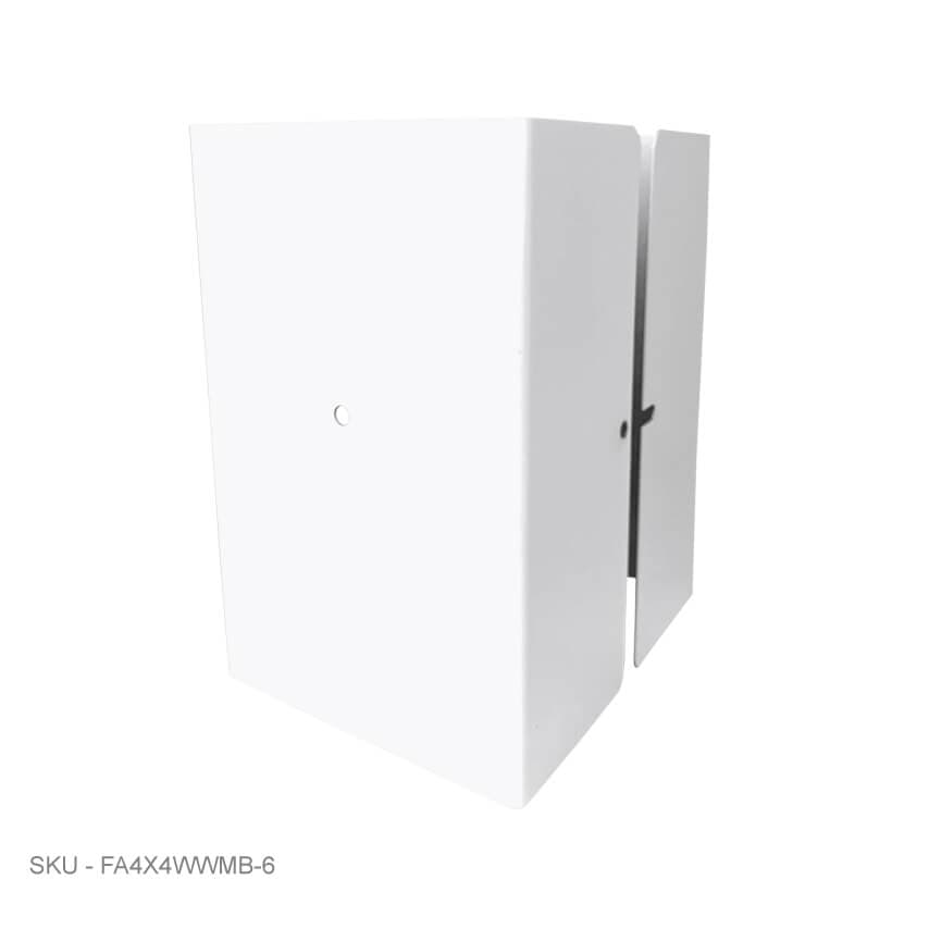 Metal Post Protectors 6" Tall Pro-Series Post Guard Metal Post Protectors 6" Tall Pro-Series Post Guard 3.50˝ x 3.50˝ / White Pro Series - Pairs Fence Armor