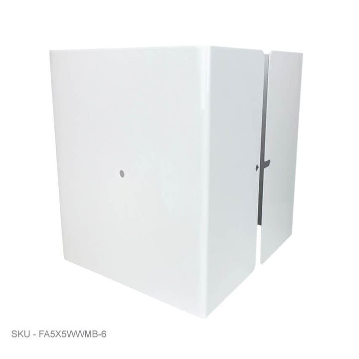 Metal Post Protectors 6" Tall Pro-Series Post Guard Metal Post Protectors 6" Tall Pro-Series Post Guard 4.50˝  x 4.50˝ / White Pro Series - Pairs Fence Armor