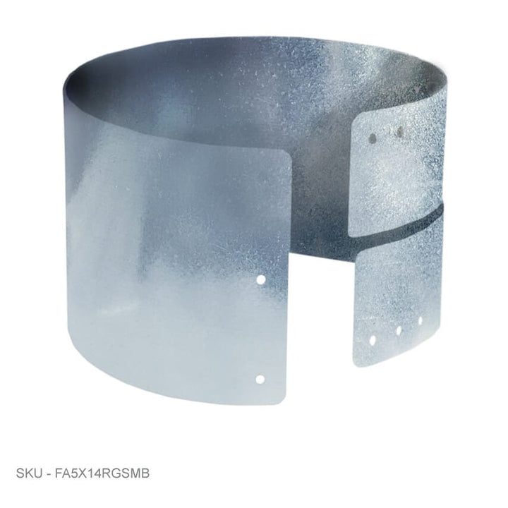 Round Post Protection 5" Tall Round Post Protection | Postguard protector 3.00˝ to 5.00˝ / Galv. Steel Round Post Protection - Singles Fence Armor