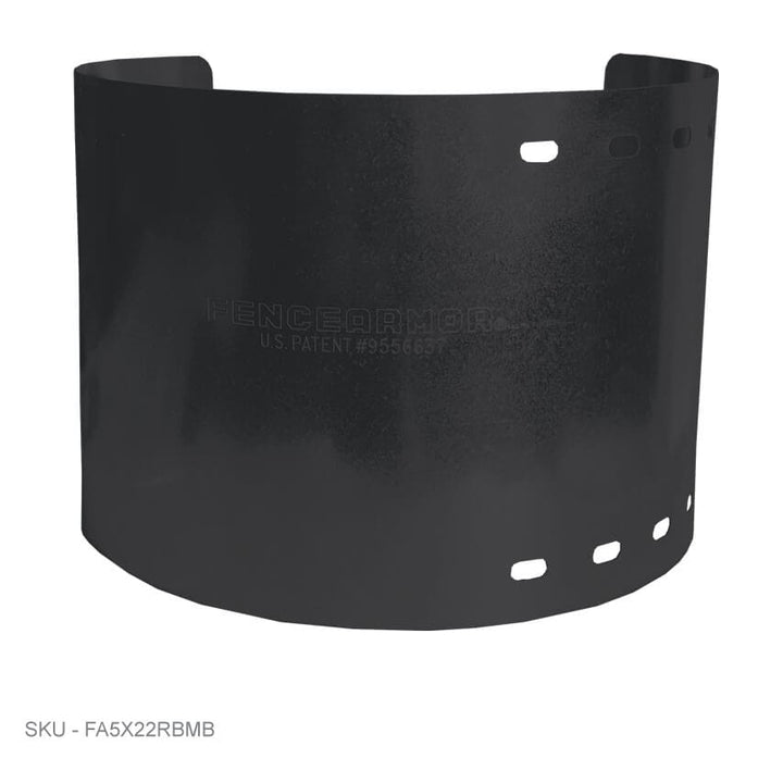Round Post Protection 5" Tall Round Post Protection | Postguard protector 5.00˝ to 7.00˝ / Black Round Post Protection - Singles Fence Armor