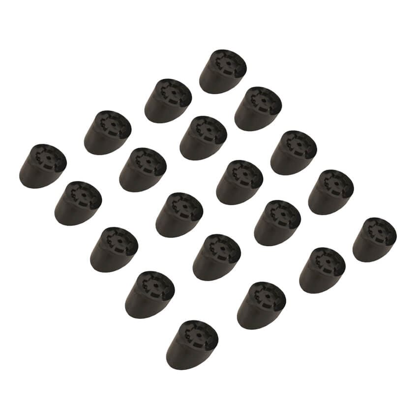 Titan Aluminum Baluster Connectors Titan Aluminum Baluster Connectors Snap n' Lock Stair Adapters / Connectors Black Round Titan Fence Armor