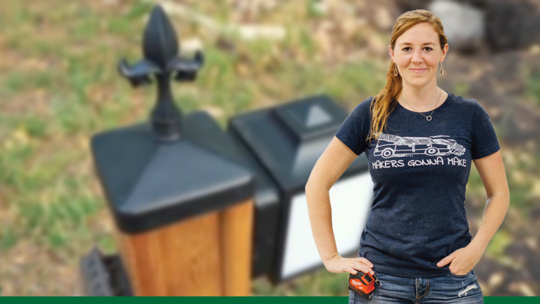 Adding a light to the yard with Fence Armor® and April Wilkerson