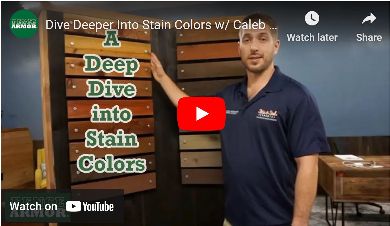 Dive Deeper Into Stain Colors w/ Caleb Roth (Stain & Seal Experts) | F ...